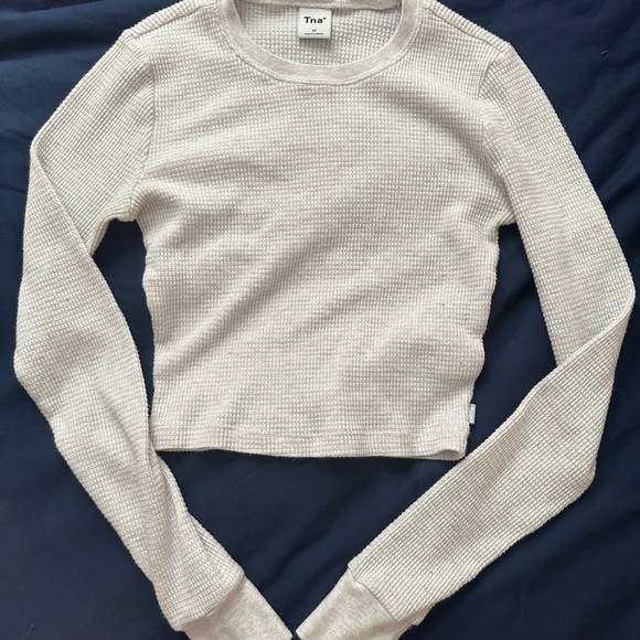 TNA cropped waffle long sleeve - Picture 3 of 8